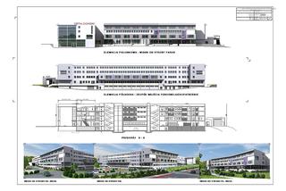 Szpital Złotniki – elewacja południowa i północna