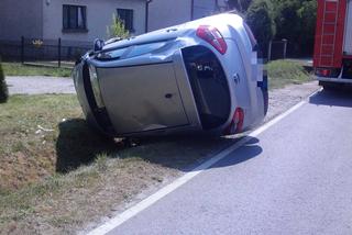 Zderzenie dwóch samochodów w Wojniczu