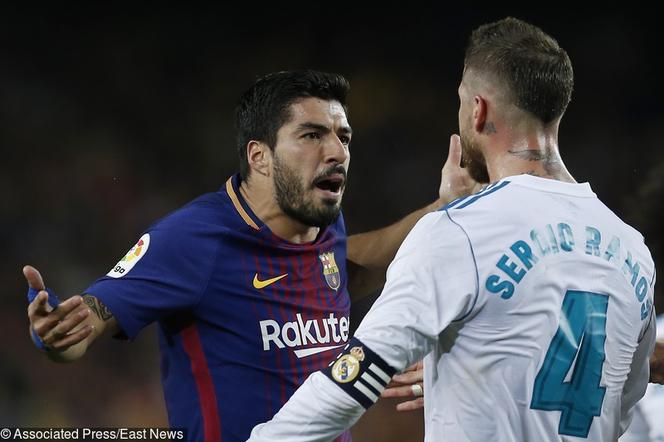 Luis Suarez i Sergio Ramos, FC Barcelona - Real Madryt, El Clasico