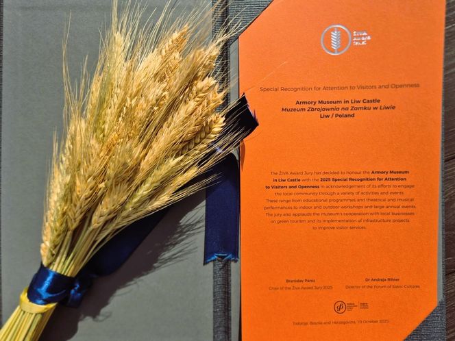 Muzeum Zbrojownia na Zamku w Liwie nagrodzone w międzynarodowym konkursie!