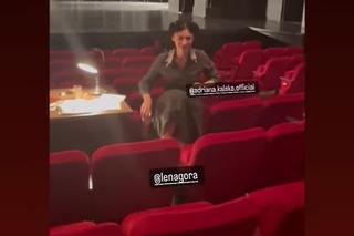 Adriana Kalska (Iza w M jak miłość) na planie filmu Falochron