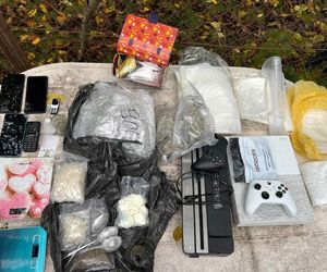 Nalot policji na ogródki działkowe. Zatrzymali 33-latka i jego żonę. 9-miesięcznę niemowlę wciągnięte w przestępczy proceder