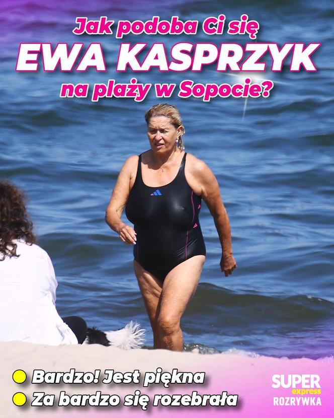 FB Rozrywka - Jak podoba Ci się Ewa Kasprzyk na plaży w Sopocie?