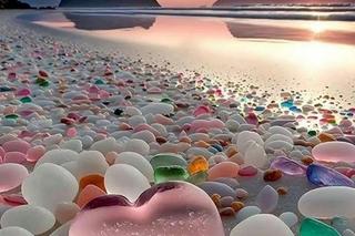 Szklana plaża w Kalifornii. Kolorowe kamienie przyciągają tłumy