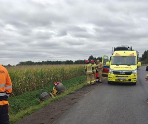 Dramat na drodze pod Oleśnicą. Walec zmiażdżył operatora
