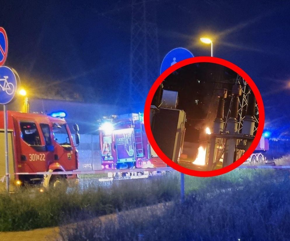 Wybuch w centrum! Mieszkańcy nagrali słup dymu i ognia