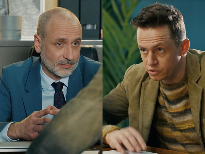 Barwy szczęścia, odcinek 3181: Błażej (Piotr Ligienza), Kornel (Jakub Bohosiewicz)