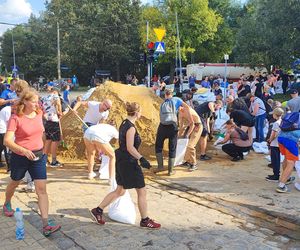 Stabłowice. Tak ratowali gołębie z działek