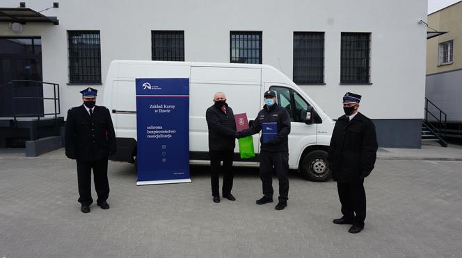 Auto z więzienia w Iławie trafiło do strażaków z OSP