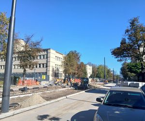 Budowa tramwaju na ul. Rakowieckiej w Warszawie