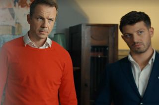 Barwy szczęścia odc. 3140. Bruno Stański (Lesław Żurek), Justin (Jasper Sołtysiewicz) 