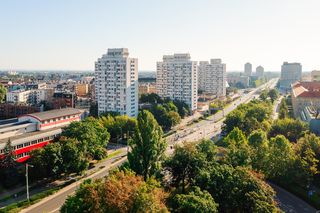 To jeden z najpiękniejszych bloków w Polsce. Nosi miano polskiego Manhattanu