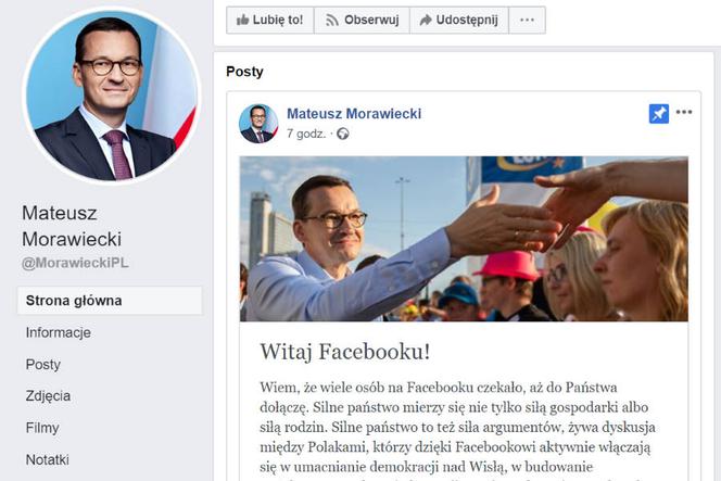 facebook_wybory_Mateusz Morawiecki