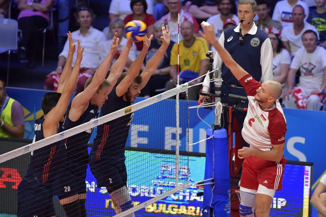MŚ siatkarzy 2018, Bartosz Kurek, Polska - USA, półfinał