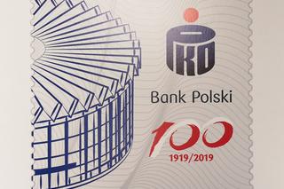 PKO BP na znaczku Poczty Polskie