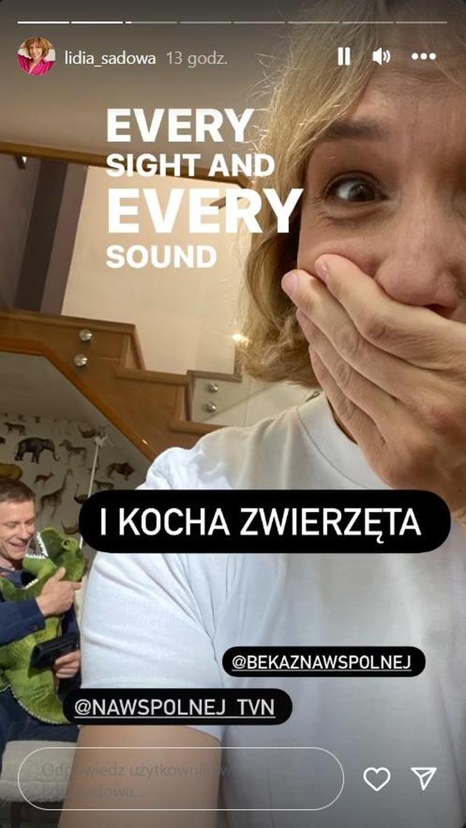 Na Wspólnej na planie: Iga (Lidia Sadowa), Robert Tadeusiak (Dariusz Wnuk)