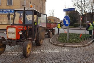 Za nieco ponad miesiąc wiosna! Na skwerach w Lesznie zaczęły się już pozimowe porządki