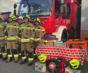 Nowy sprzęt i ćwiczenia ochotników z Pieniężna
