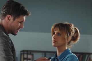 M jak miłość odc. 1850. Kama (Michalina Sosna), Marcin (Mikołaj Roznerski) 