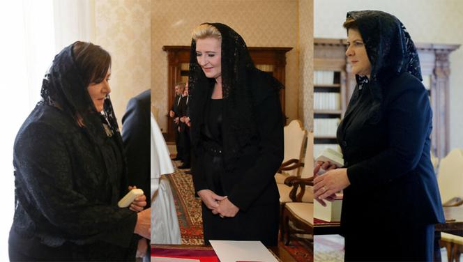 Tak kobiety polskiej polityki wyglądały u papieży. Musiały mieć na głowach chusty