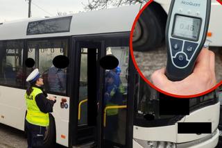 Wiózł ludzi do pracy i zasnął przy policjantach. Kierowca autobusu był pijany!