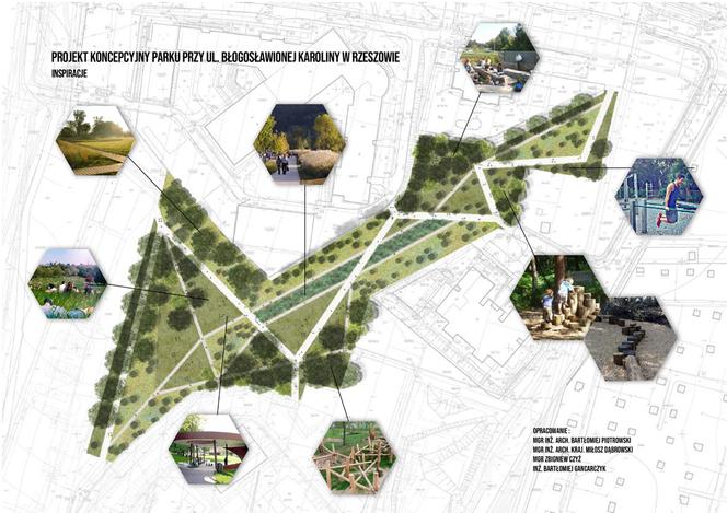 Rzeszów. Tak będzie wyglądał park przy Bł. Karoliny [WIZUALIZACJE]