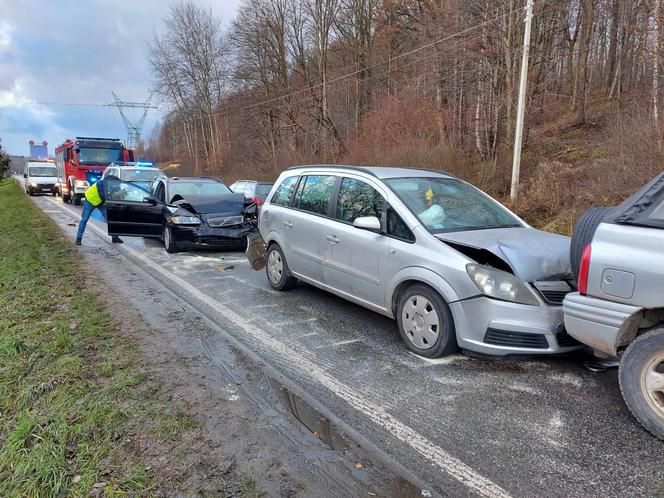 Mini karambol na drodze Starachowice - Wąchock