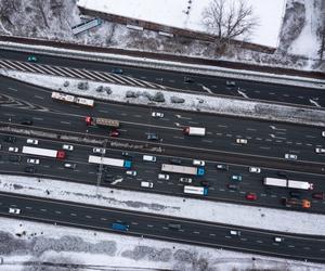 Śnieżna zima w Warszawie