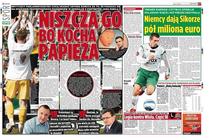 Artur Boruc i papież