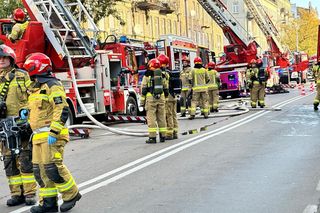 Warszawa. Pożar opuszczonej kamienicy przy Wileńskej 11
