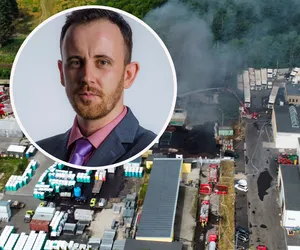 Pożar chemikaliów w Przylepie. Ekspert bije na alarm