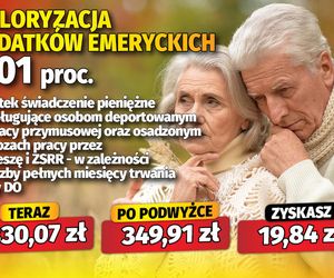 Waloryzacja 6,01 proc. dodatków emeryckich