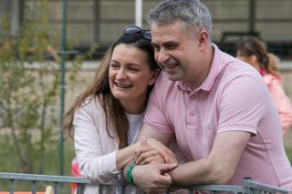 Krzysztof Gawkowski z żoną