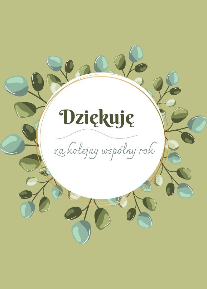 Podziękowanie dla nauczyciela do druku