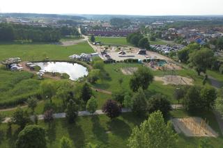 Żorska Cegielnia z lotu ptaka