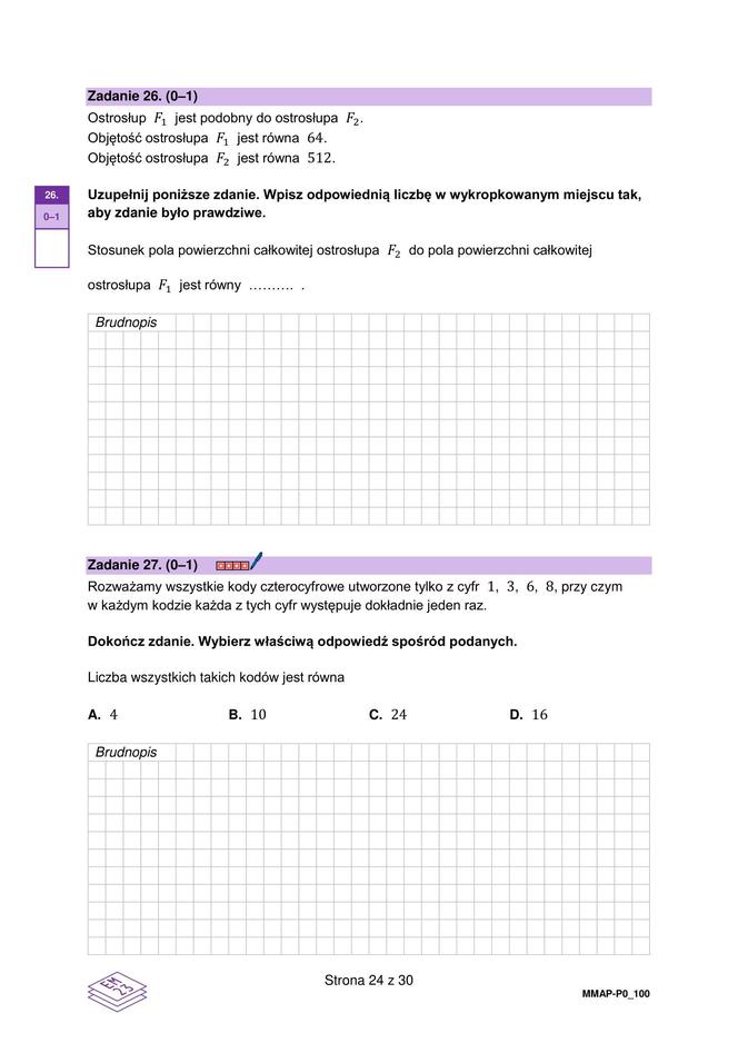 Matura 2024: matematyka. Arkusze CKE i odpowiedzi. Poziom podstawowy [Formuła 2023]