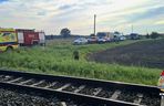 Tragiczny wypadek kampera na przejeździe kolejowym w Gronówku