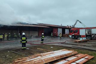 Czerwone. Tragiczny pożar tartaku. Jedna osoba nie żyje [2.02.2023]