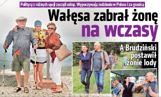 Wałęsa zabrał żonę na wczasy