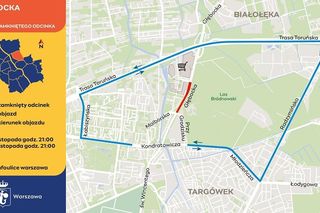 Warszawa.  Jesienny weekend z remontami ulic