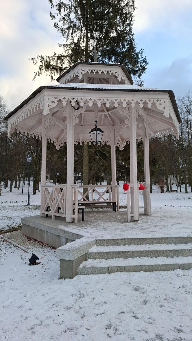 Nałęczów - Park Zdrojowy zimą