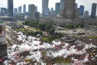 Godzina W 2022. Cała Warszawa stanęła, obchody na rondzie Dmowskiego