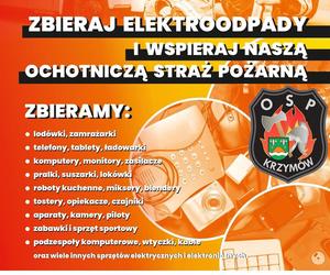 Oddaj elektrośmieci i wesprzyj OSP Krzymów