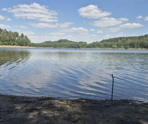 To jezioro w Olsztynie ma niezwykle czystą wodę. Jest kilka dzikich plaż, które świecą pustkami