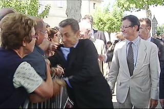 Atak na prezydenta Nicolasa Sarkozy'ego