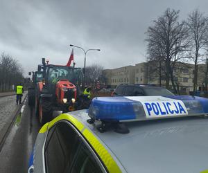 Protest rolników w Olsztynie 20 lutego [ZDJĘCIA]