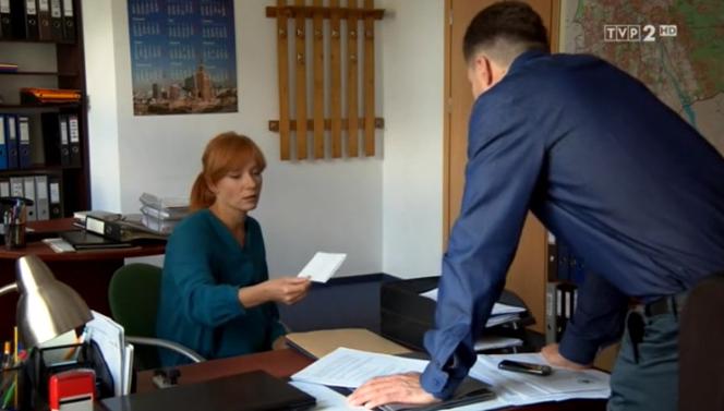 M jak miłość odc. 1189. Agnieszka (Magdalena Walach), Tomek (Andrzej Młynarczyk)