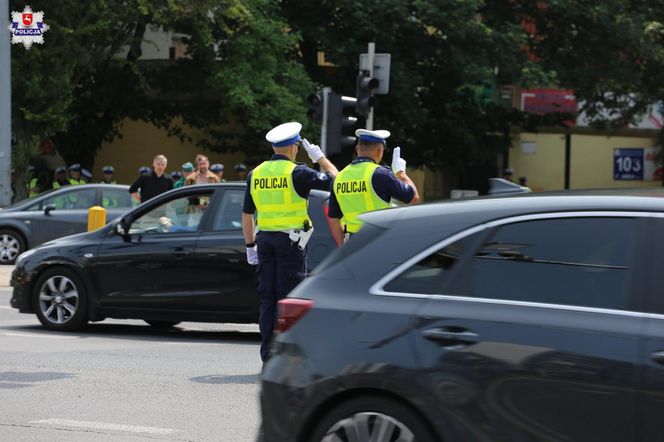 Policjanci sprawdzali swoje umiejętności na najbardziej ruchliwym skrzyżowaniu w Lublinie