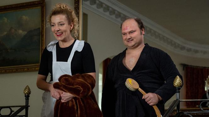 Barwy szczęścia odc. 2425. Żabcia (Hanna Klepacka), Rysiek Gawron (Sebastian Stankiewicz)