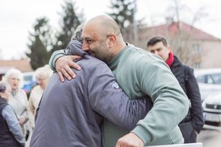 Mieszkańcy Przeróbki żegnają listonosza Grzegorza 